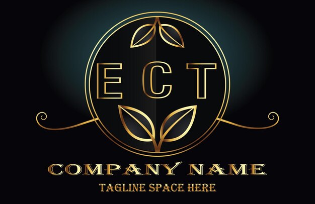 Vector ect letter logo