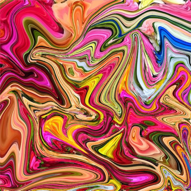 ベクトル セクターイラストモダンでカラフルな流れの背景波の色液体の形真新しい色のイラスト