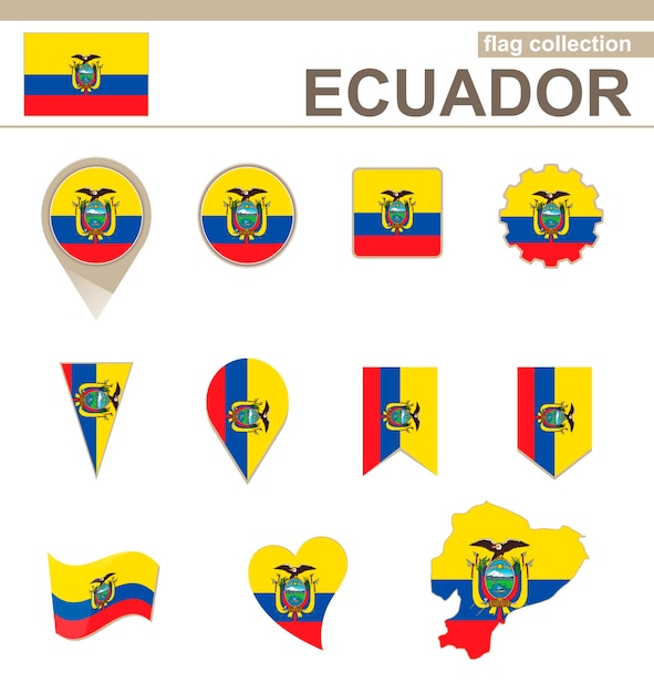 Ecuador Flag Collection, 12 versions