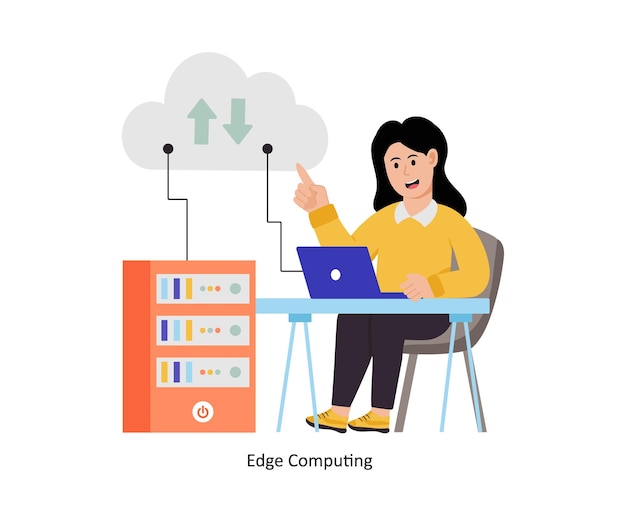 Edge Computing Vector illustratie EPS 10 bestand