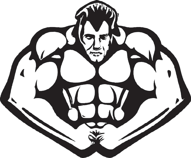 Edgy Muscle Fitness Icon Designs