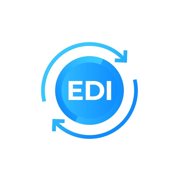 Значок EDI Электронный обмен данными