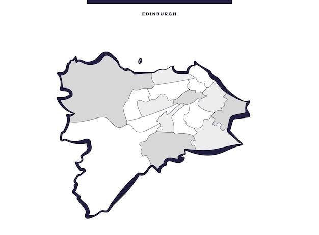 Vettore mappe di edimburgo