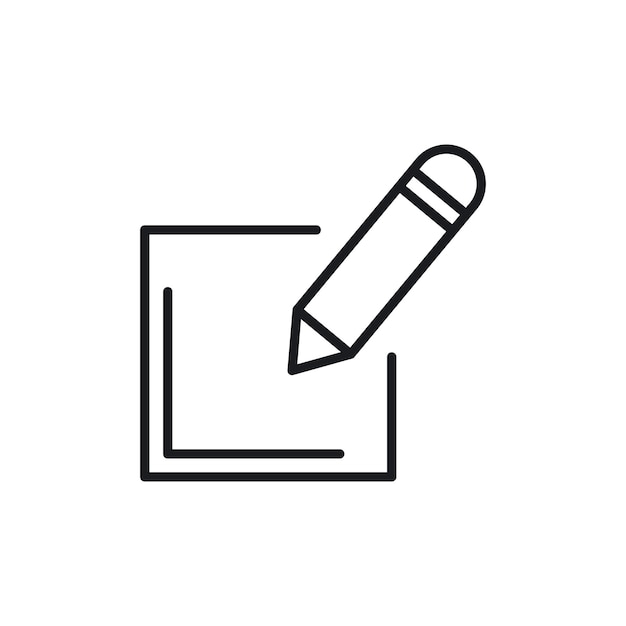 edit icon set edit document button draw notepad simple sign create new page or sheet vector symbol edit or create new registration icon