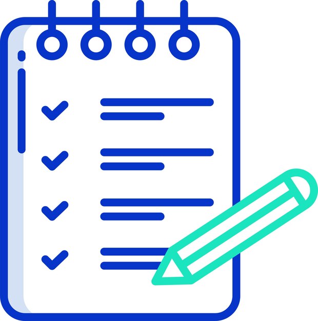 Edit notesolid outline color vector illustration