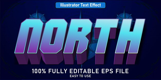 EDIT TABEL TEXT EFFECT NORTH