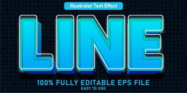 Edit table teks effect line