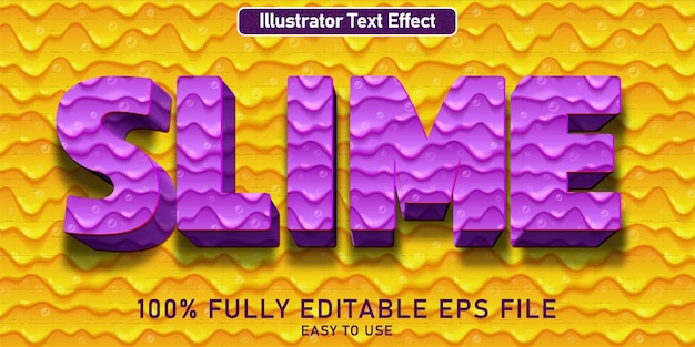 Edit table teks effect purple slime