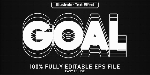 Edit table text effect goal