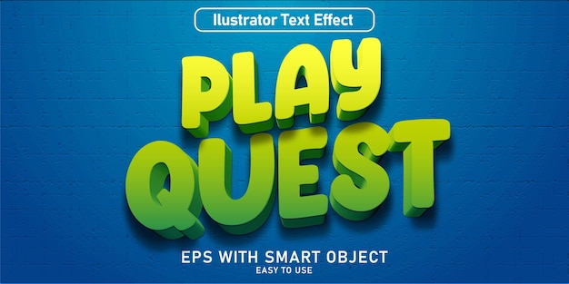 EDIT TABLE TEXT EFFECT PLAY QUEST