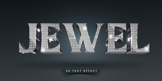 Vector editable 3d diamond text effect luxury text effect generator