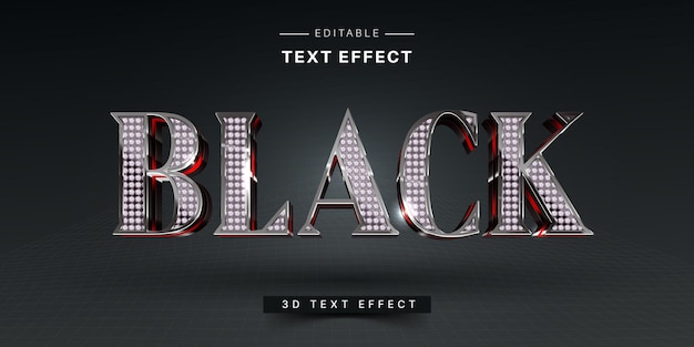 Vector editable 3d diamond text effect luxury text effect generator