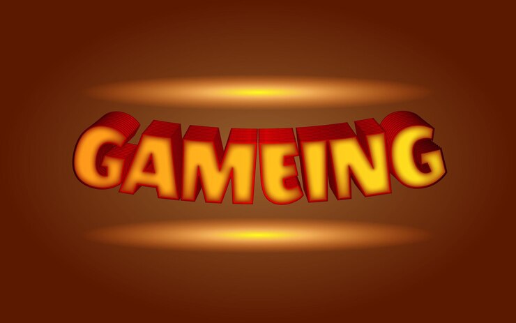 Vector editable 3d gaming text effect bold vibrant and customizable vector style