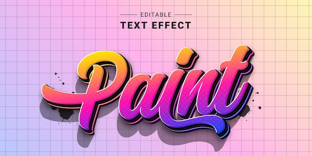 Editable 3D Lettering Graffiti Typography Design
