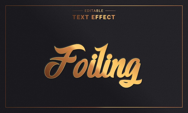 Editable 3D Metallic Text Effect