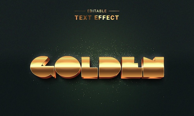 Editable 3D Metallic Text Effect
