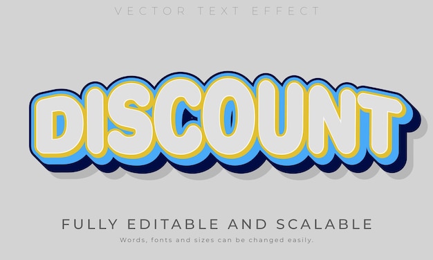 Editable 3d retro text effect style