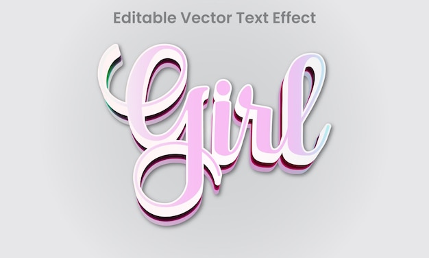 Vector editable 3d style text effect in eps