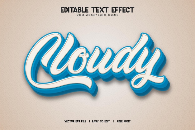 editable 3d text effect styles