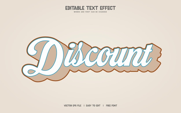 Editable 3d text effect styles