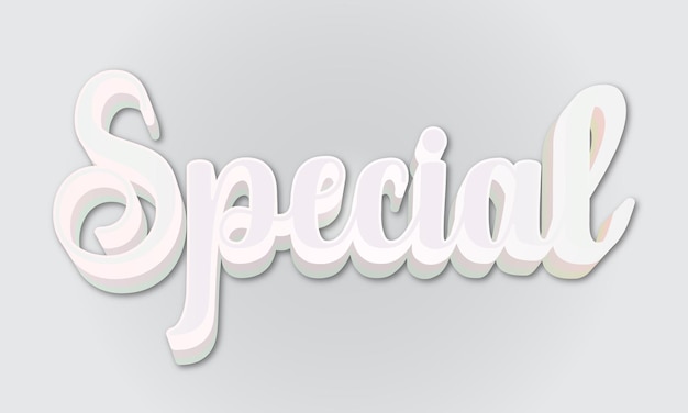 Vector editable 3d text style effect in eps