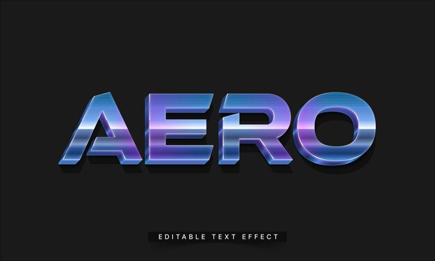 Editable 3D Trendy Futuristic Text Effect