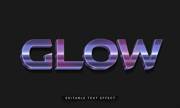 Editable 3D Trendy Futuristic Text Effect