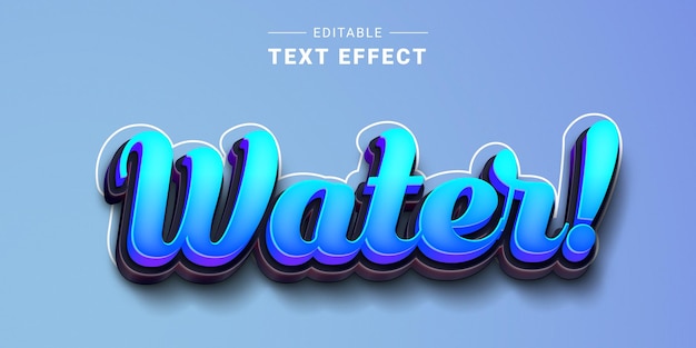 Editable 3d trendy lettering text effect