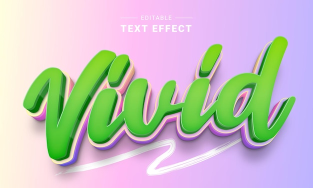 Editable 3D Trendy Lettering Text Effect