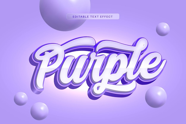 Editable 3D Trendy Lettering Text Effect