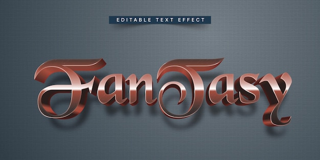 Vector editable 3d trendy text effect