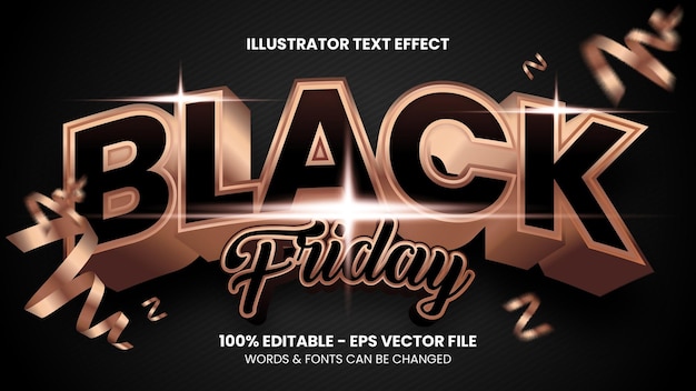 Editable Black Friday Text Effect Template