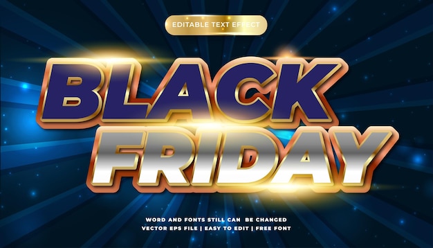 Effetto testo modificabile del black friday