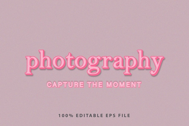 Editable Business Logo Vector With Photography Word