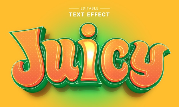 Vector editable cartoon text effect for illustrator