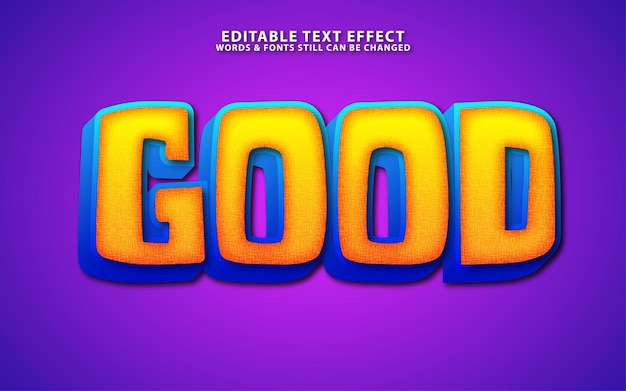 Vector editable cartoon vector text effect