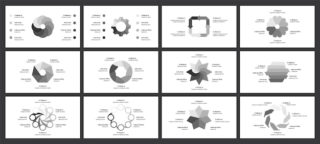 Editable circle infographic template for cycle diagram graph presentation and round chart