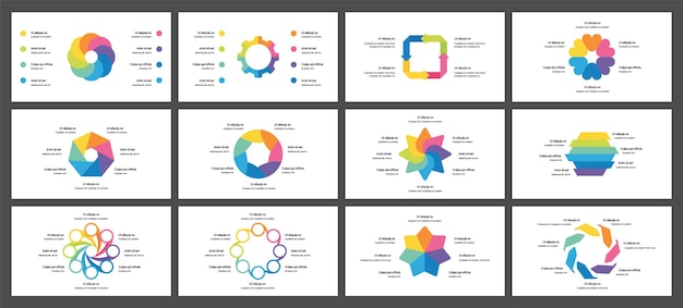 Editable circle infographic Template for cycle diagram graph presentation and round chart