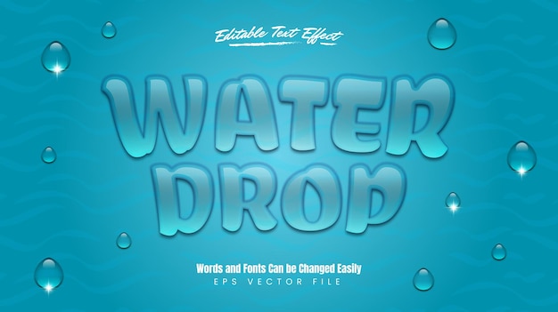 Editable Clear Water Text Effect