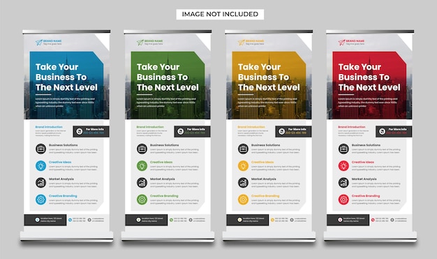 Editable Corporate Business Rollup Banner Design EPS Template