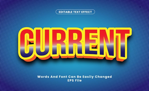 Editable current Text Effect word and font be change