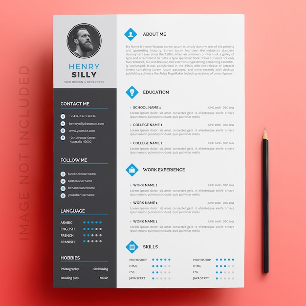 Vector editable cv format download