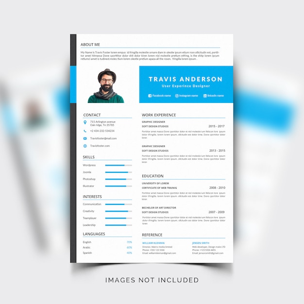 editable cv format 