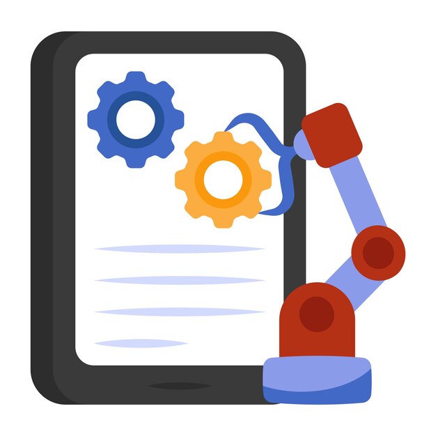 editable design icon of rpa
