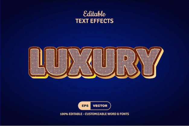 Editable Diamond Text Effect