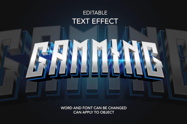 Editable e sport logo style text effect mockup