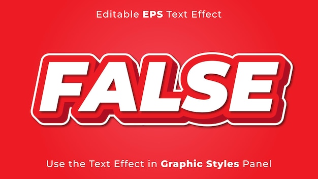 Editable EPS Text Effect of False for Title and Poster