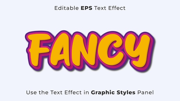 제목 및 포스터에 대한 Fancy의 편집 가능한 EPS 텍스트 효과