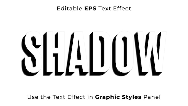 Editable EPS Text Effect of Shadow for Title and Poster