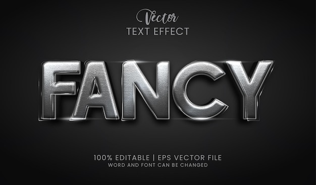 Vector editable fancy text effect style